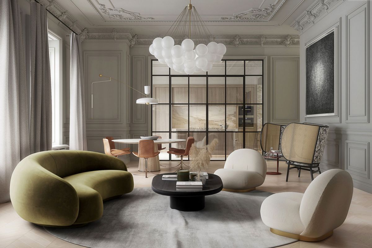 Italian eco friendly sitting room