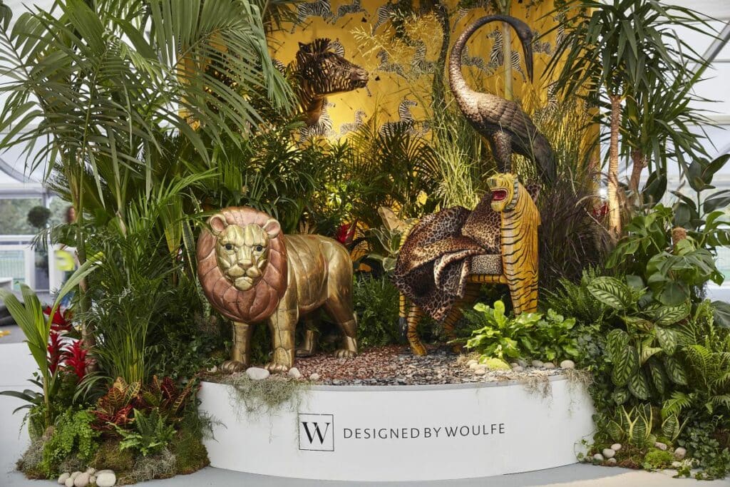 An picture of the entrance designed by Designed by Woulfe for Decorex International.