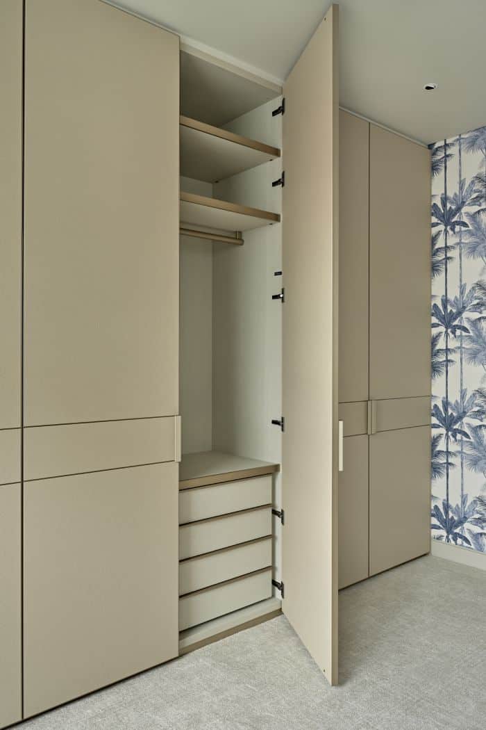 Leather wardrobe doors inspired by Sophie Paterson Interiors