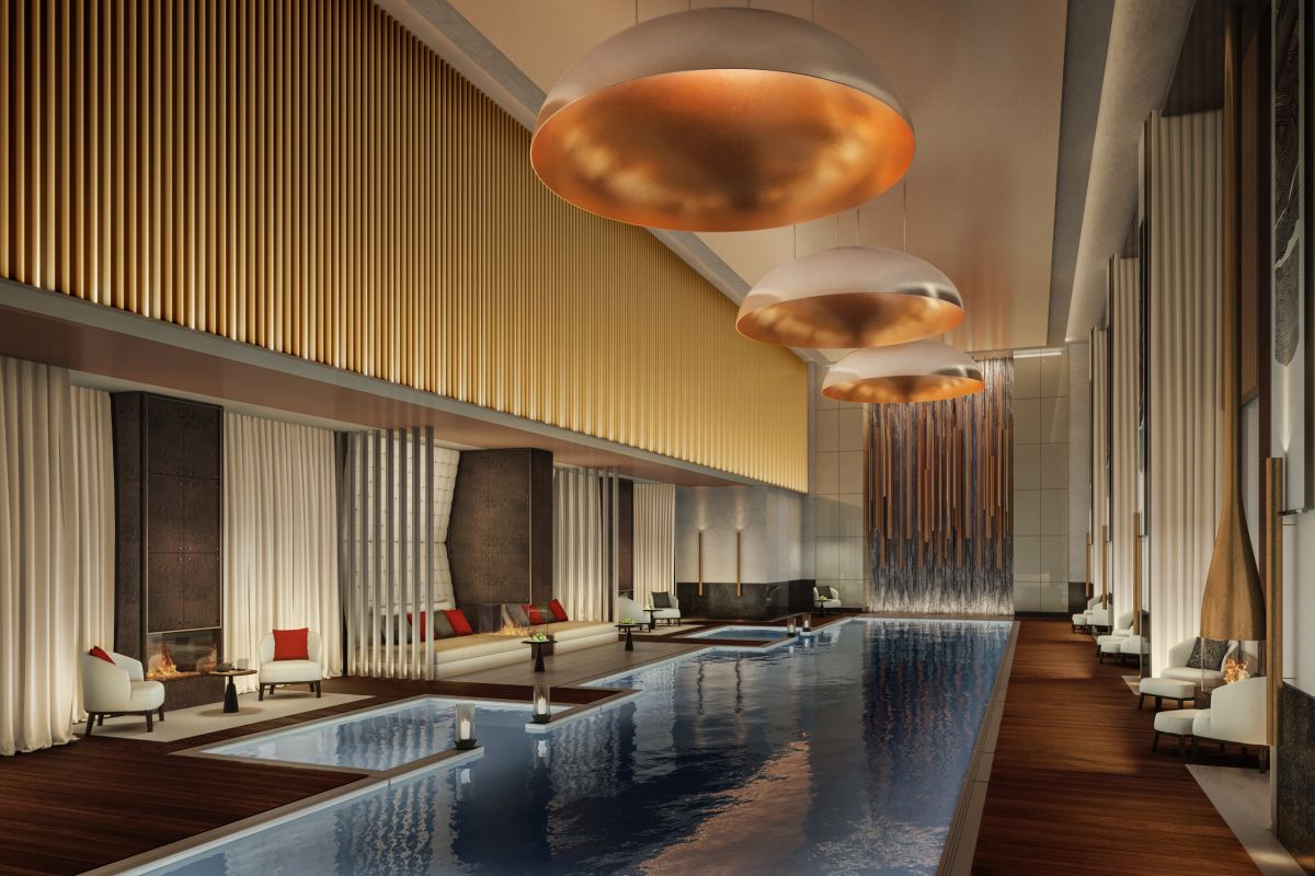 Indoor Spa Pool at the Aman Hotel New York 