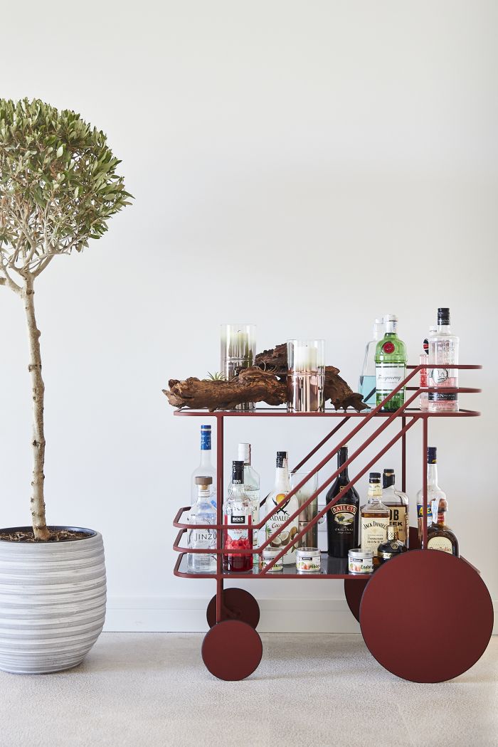 Come As You Are bar cart by Christophe de la Fontaine from Dante. 