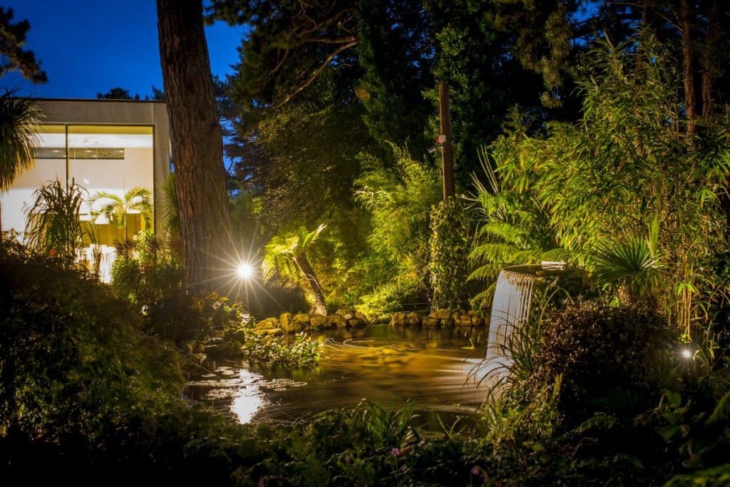 A Damien Keane Designed Garden At Night