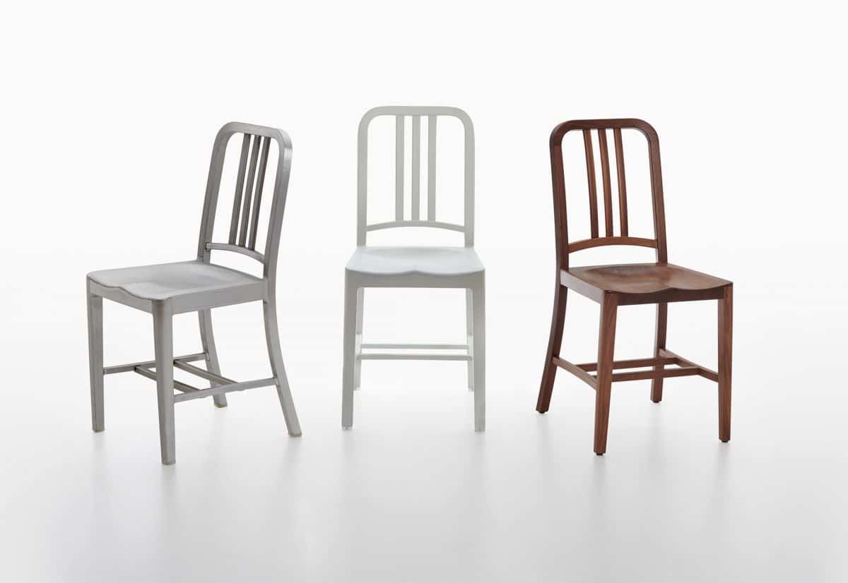 Emeco recycled aluminium chairs