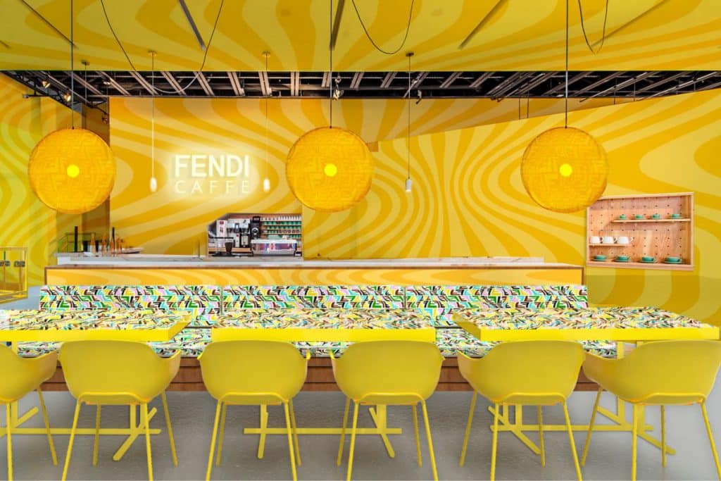 Fendi Pop Up Caffe In Miami Design District