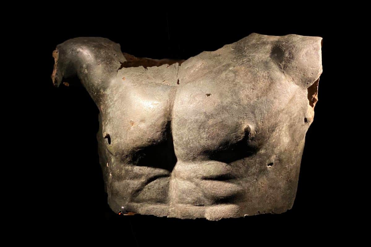 Roman Male Torso, 1st-2nd century AD Bronze