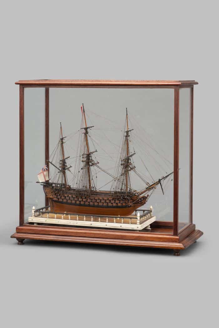 A Fine French prisoner of war ship model, Early 19th Century.