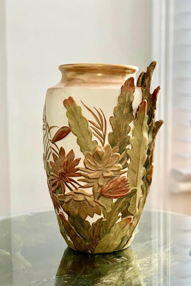 George Jones sculptural vase, c.1875