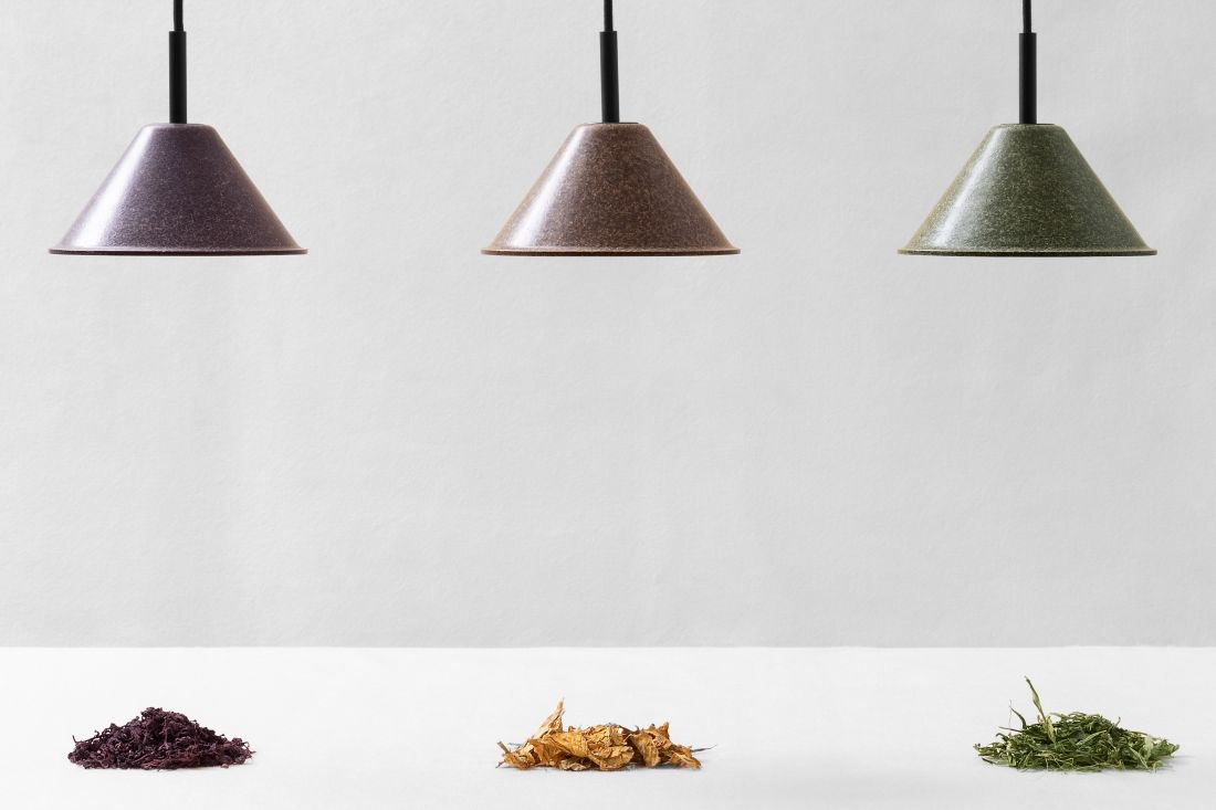 Sustainable lighting from recycled materials