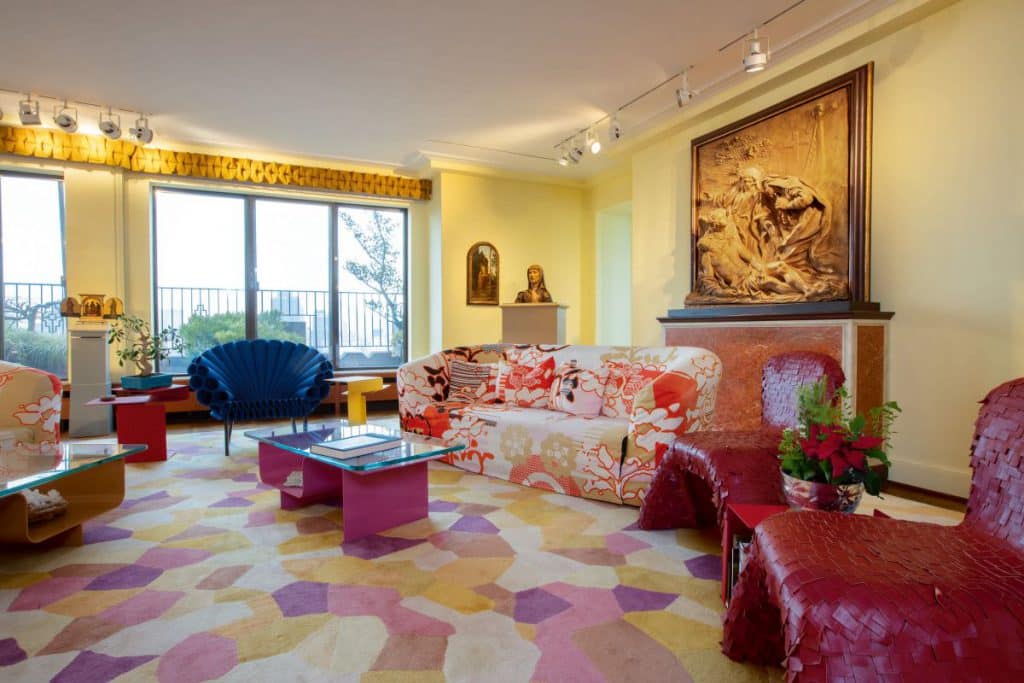 Interior of Hester Diamond's apartment for Sothebys Sale