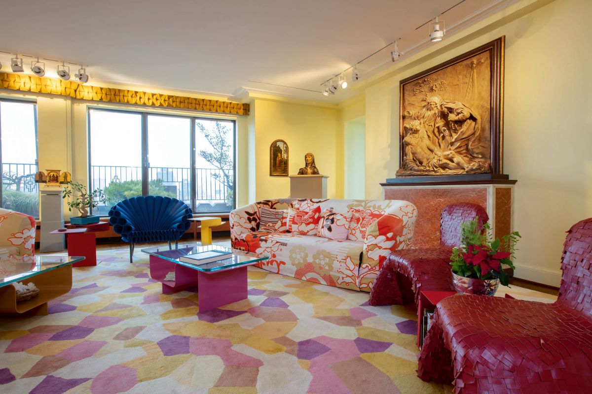 Interior of Hester Diamond's apartment for Sothebys Sale