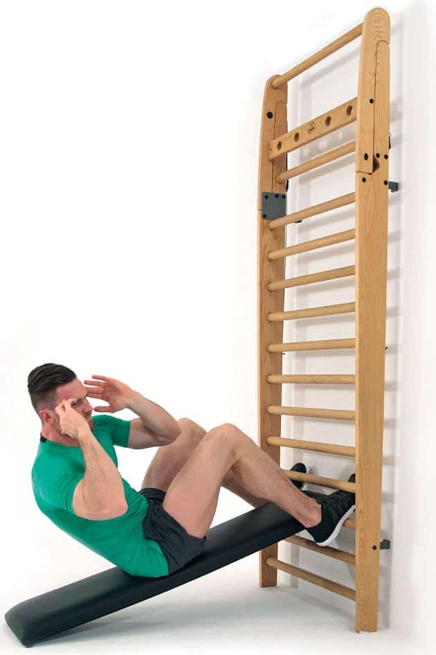Nohrd combitrainer for sit ups that fixes to the wall