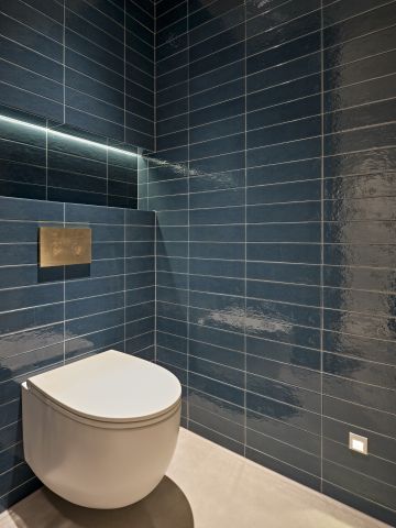 Blue glossy Collection Regoli by Marca Corona Bathroom tile